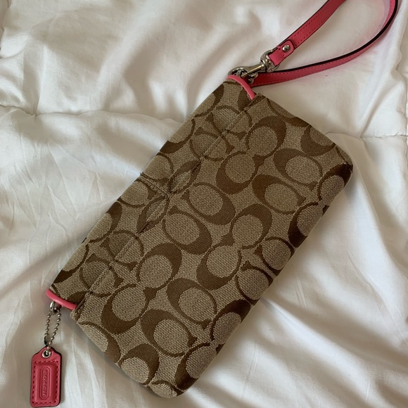 New Coach Wallet Pink and Tan - Picture 5 of 5